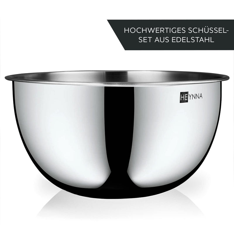 Stainless Steel Mixing Bowl Set 4 Pieces In Various Sizes 245 L Stackable Sink