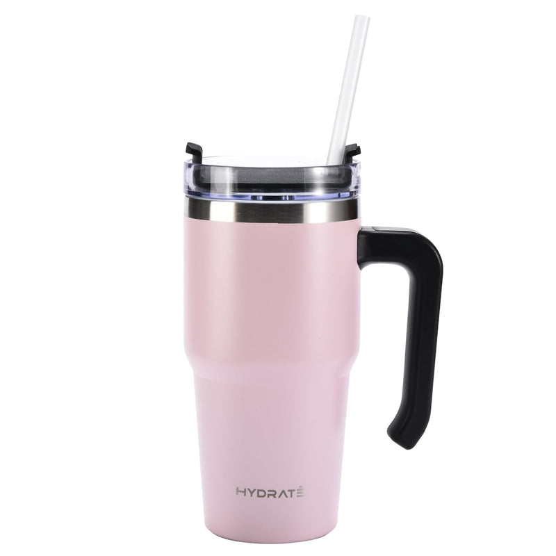 Bottle Travel Mug with Handle 20oz - Vacuum Insulated Travel Mugs for Hot Drinks