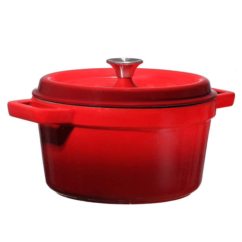 65 Qt Capacity Pre-Seasoned Enamelled Cast Iron Round Dutch Oven, 65 Quart Dutch Oven