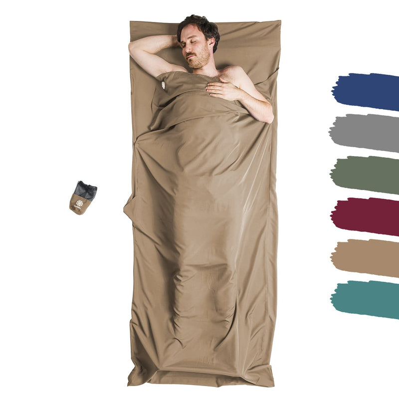 Ultralight hut sleeping bag made of microfibre in 6 colors. Inlet sleeping bag