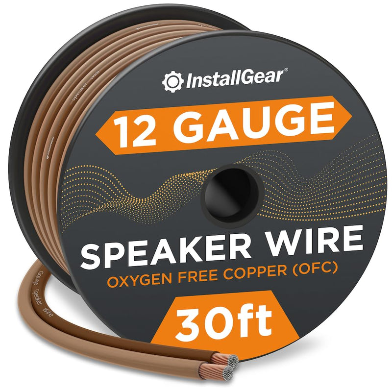 12 Gauge Speaker Wire (30 Feet) - Brown 12 AWG Speaker Wire Speaker Wire 999%