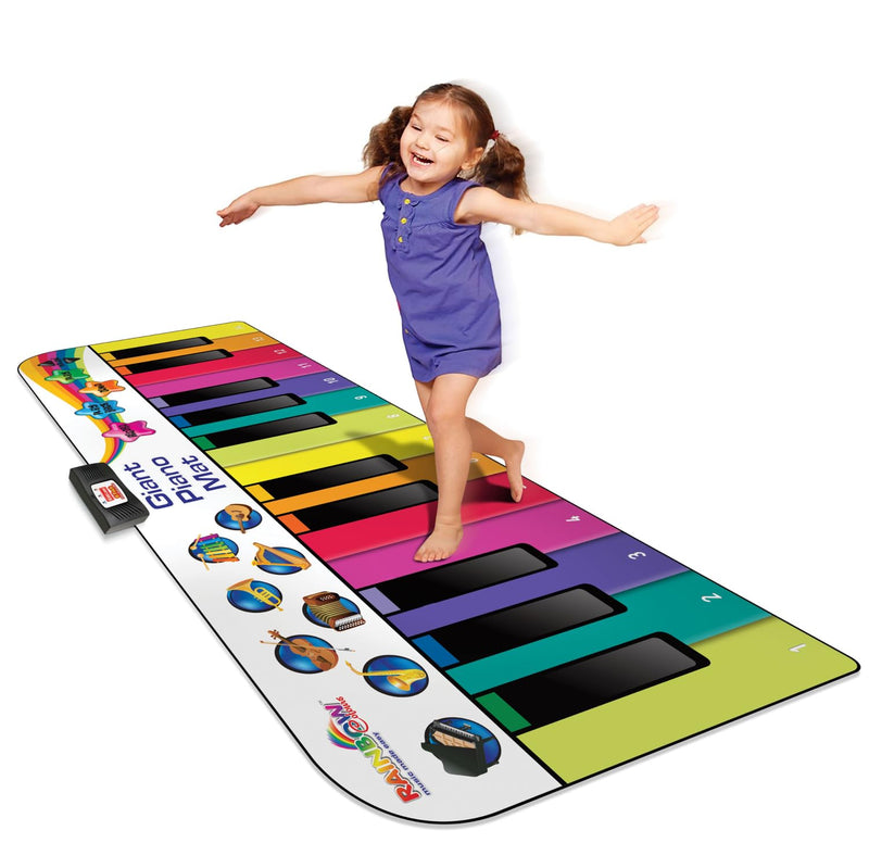 Floor Piano Mat for Kids and Toddlers, Giant 6ft Piano Mat, 24 Keys, 10 Songs