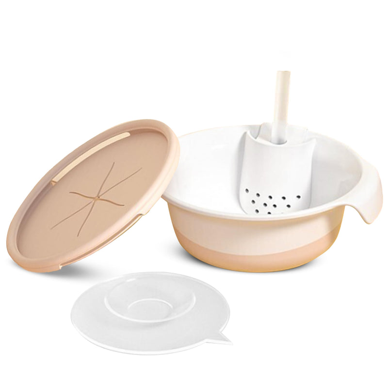 3 in 1 Feeding Snack Bowl - Baby Suction Plate Set - Self Feeding Starter