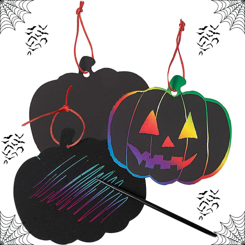 Halloween Scratch Art Trick or Treak Paper Craft Kit Bulk Pack of Halloween