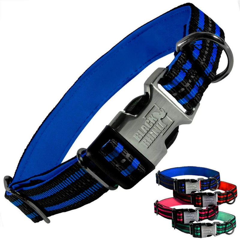 - The hybrid striped dog collar (medium size) for medium and large dog breeds with heavy use