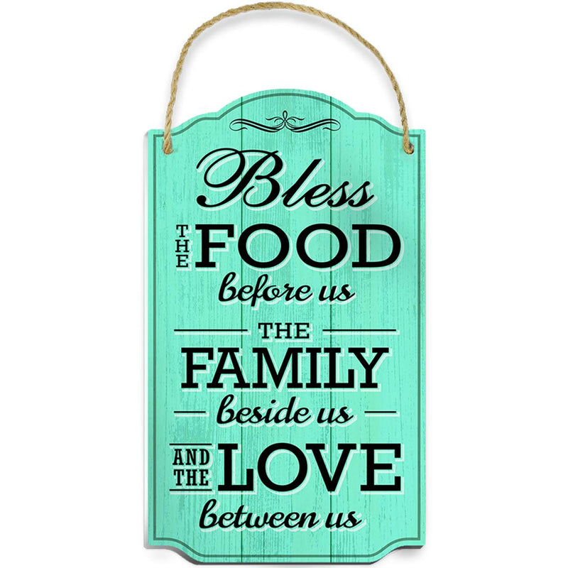 Signs Bless the Food Before Us Wall Decor - Heartwarming Kitchen Decor Quote