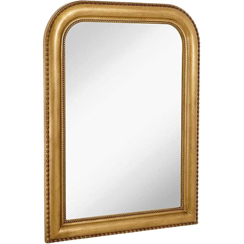 30" x 40" Gold Curved Top Wall Mirror - Polished Glass and Thick Frame