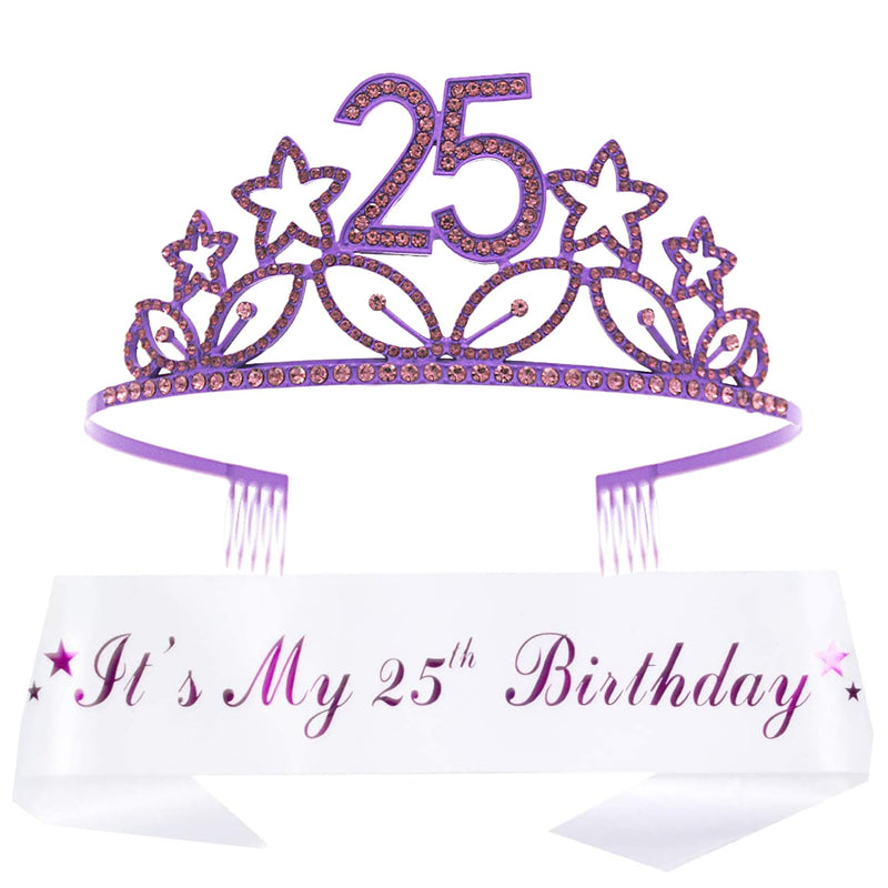 25th birthday, 25th birthday gifts for women, 25th birthday crown, 25th birthday