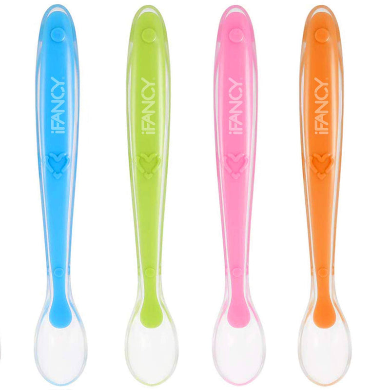 Baby Spoon Made of Silicone for Baby Toddler Extra Soft BPA Free Porridge Spoon