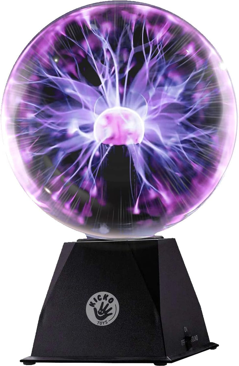 7 Purple Plasma Ball Touch Sensitive, Nebula Thunder Lightning Plug-In Plasma