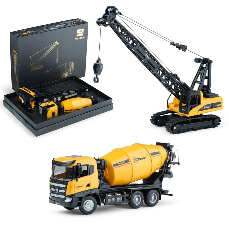 3-piece construction toy - die-cast metal construction set including loader