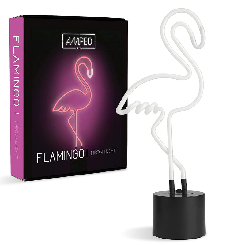 - Flamingo Neon Desk Lamp, 17" x 67" - Flamingo Party Decorations, Pink Neon