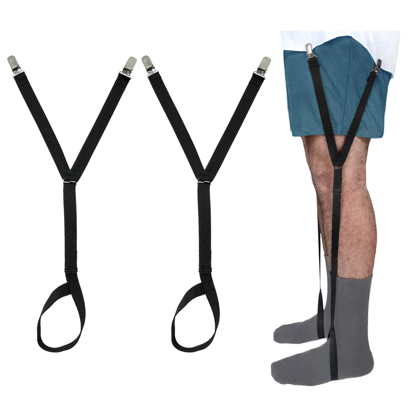 Adjustable Shirt Suspenders - 25" wide elastic shirt suspender with stirrup, easy