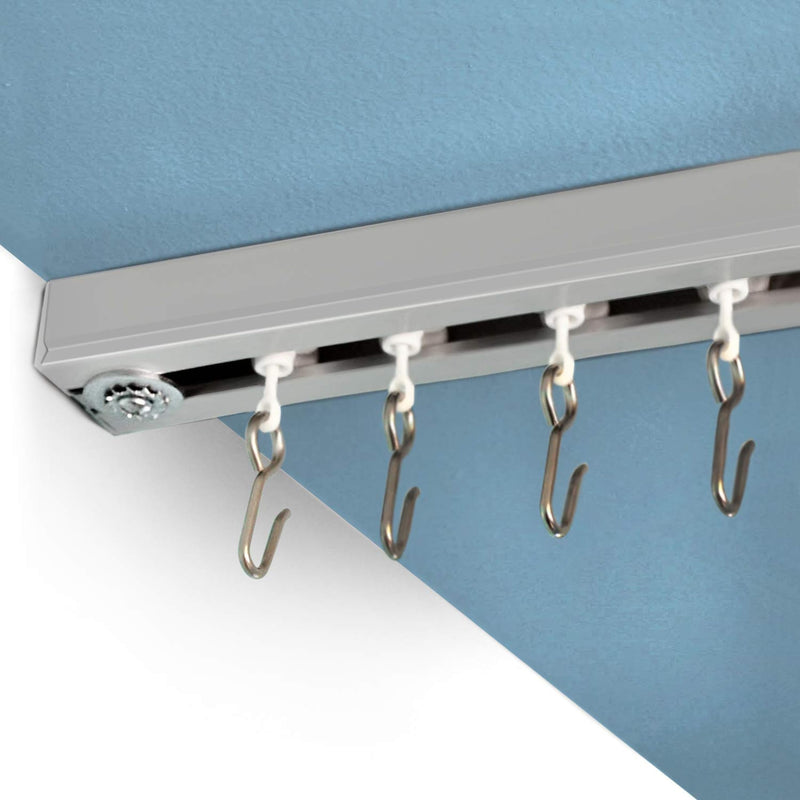 Ceiling Curtain Track Kit - Includes track, roller hooks and installation