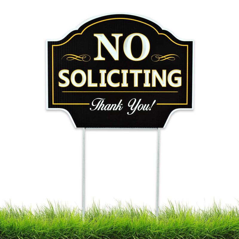 No House Advertising Sign - 115" x 9" Heavy Duty Coroplast with Metal