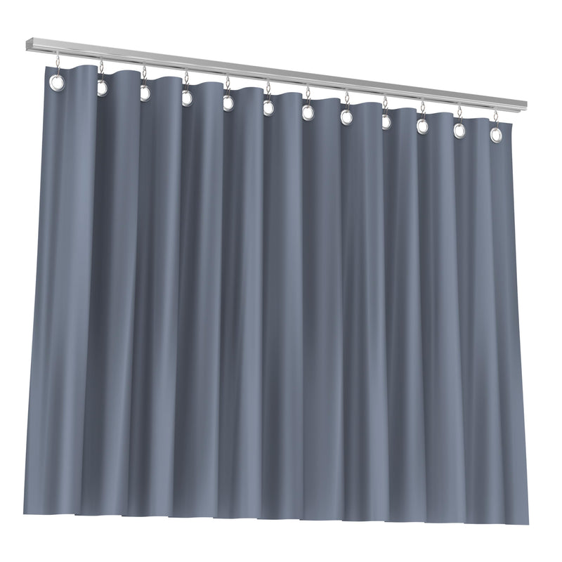 Room Divider Curtain 7ft Tall x 4ft Wide (Slate Gray) Premium