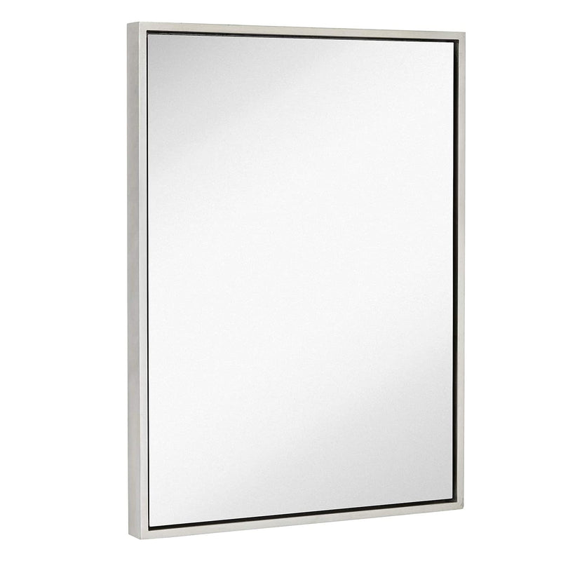 22x30 inch rectangular bathroom mirror with black frame