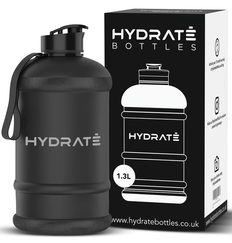 XL Jug 43 Oz Water Bottle - BPA Free, Leak Proof, Flip Top Lid, Ideal for the Gym -