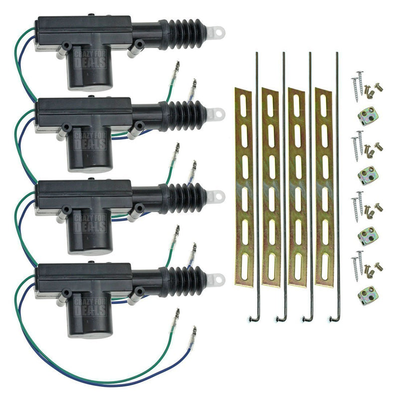 Universal car door lock set, drive, 12 volt motor