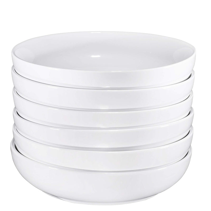 White Porcelain Cereal Bowl Set 680ml Set of 6 Soup Bowls Ceramic Bowls