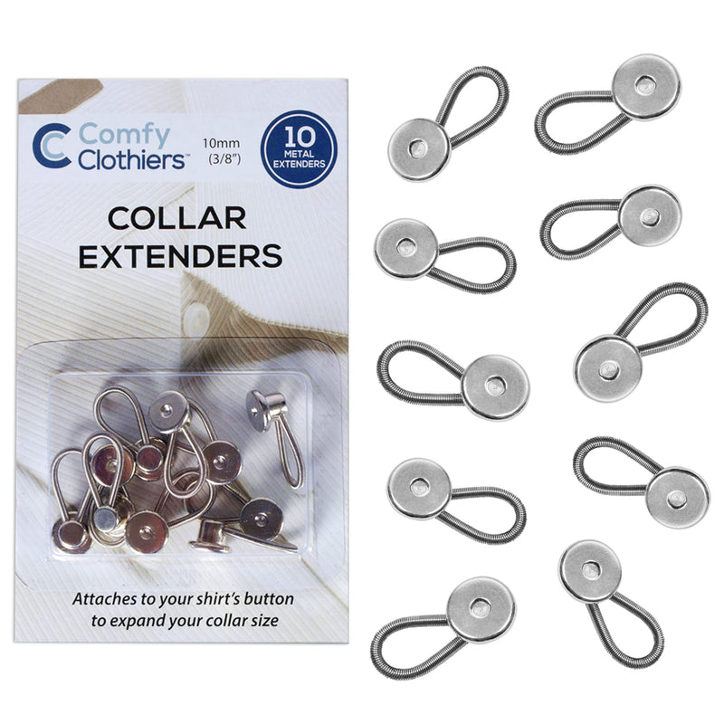 Metal collar extenders for men&