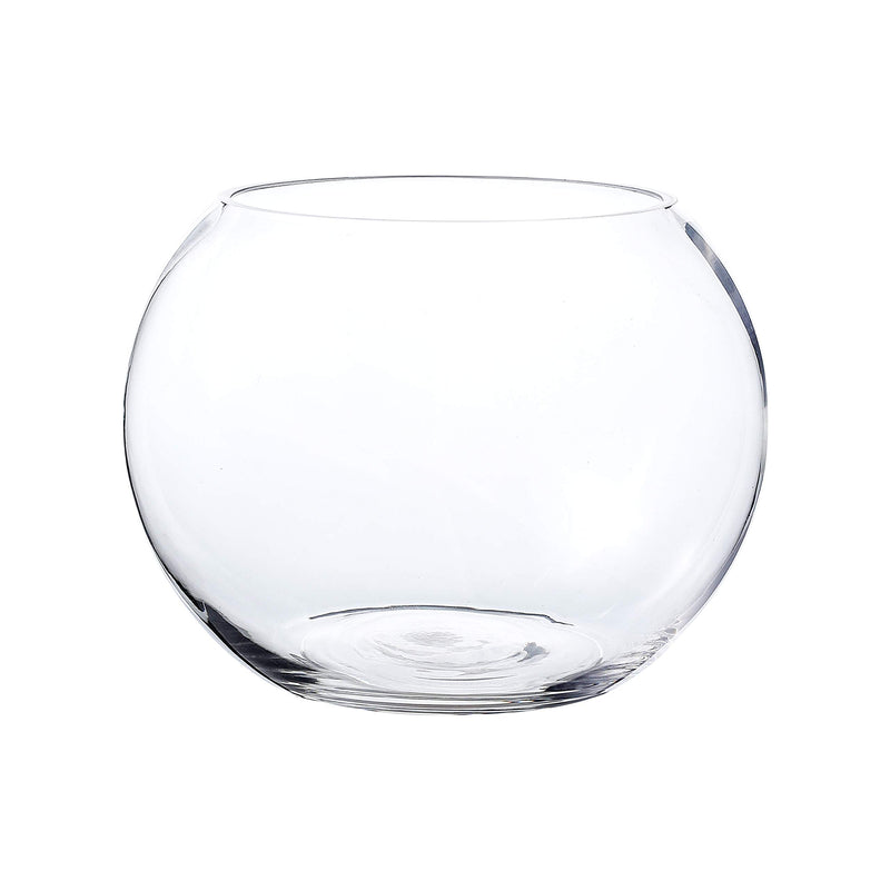 Clear glass bubble bowl, glass fish bowl, ball flower vase