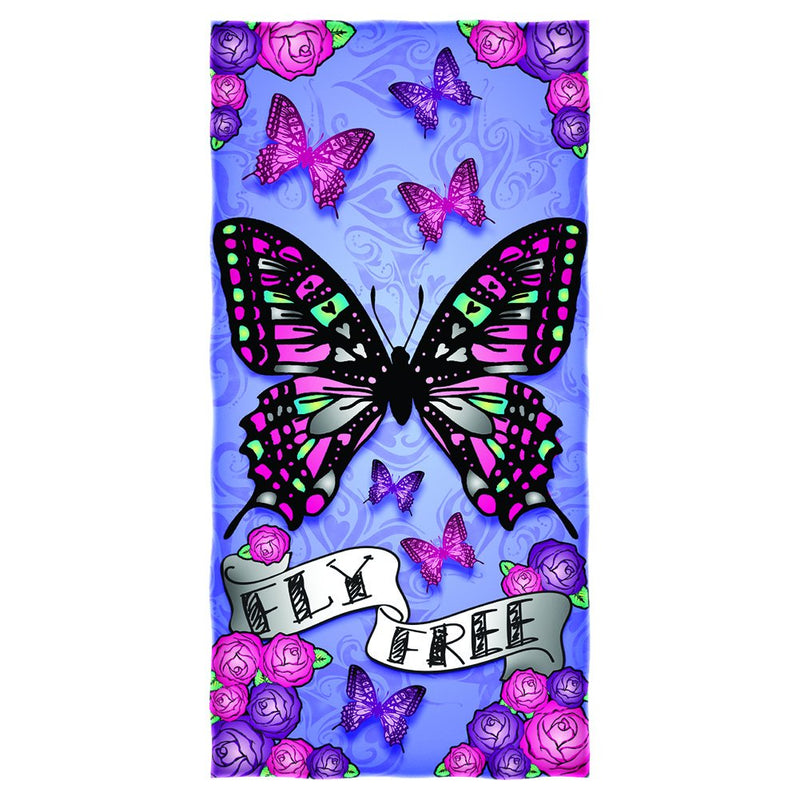 Fly Butterfly Beach Towel for Girls Butterfly Bath Towel Print 30" x 60"