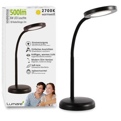 Led Desk Lamp 6w Plastic Swivel Reading Lamp For Office Or