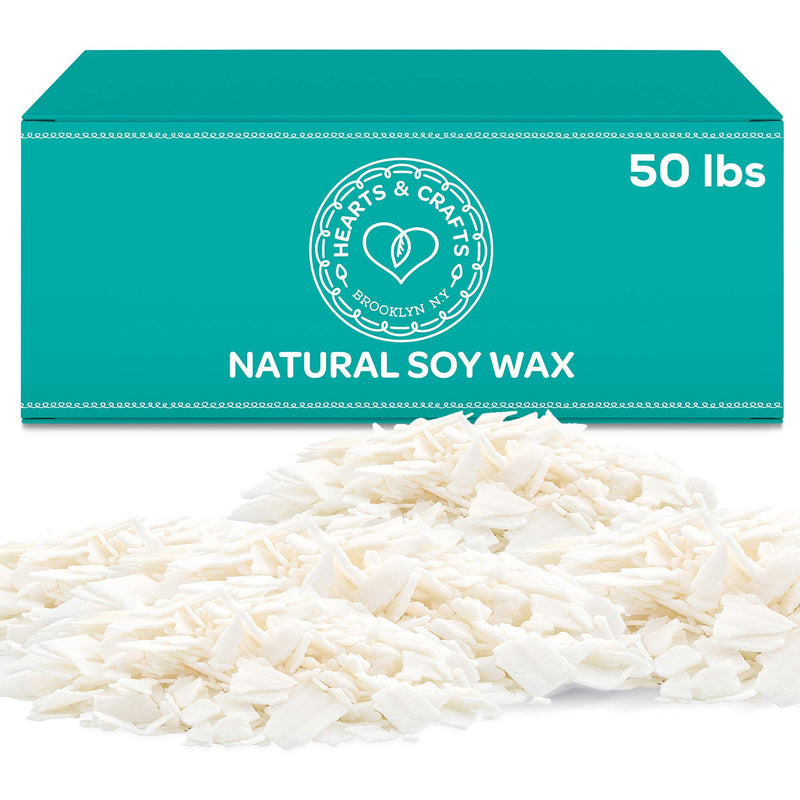 Natural Soy Wax for Candle Making - 50 lbs Natural Soy Wax - 2 Metal