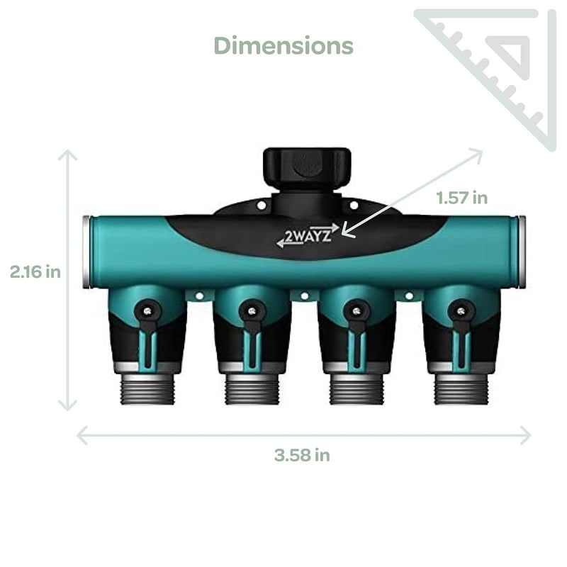 Garden Hose Splitter Heavy Duty Water Hose Splitter 4 Way Hose Connector