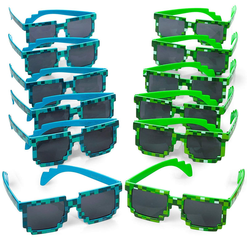 Pixel Sunglasses Birthday Gifts for Kids Adults 12th