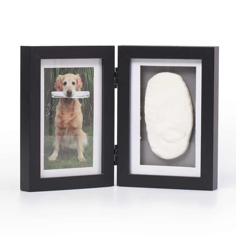 Pet Paw Print Clay Kit + Photo Frame_Setof1_Black