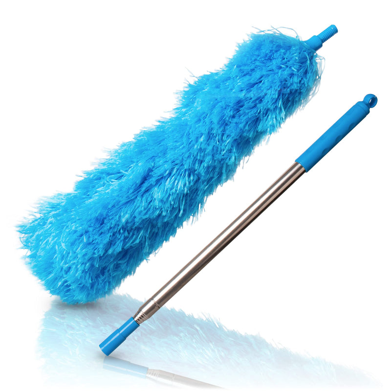 Feather duster telescopic (40210 cm) microfibre duster with extendable