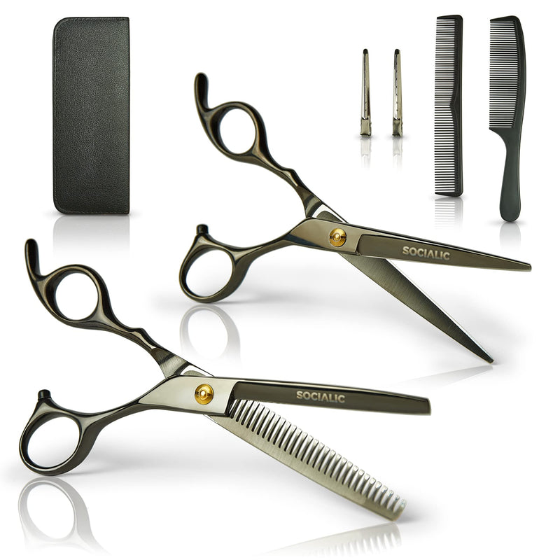 Hair scissors set 17 cm 2 extra sharp professional hairdressing scissors