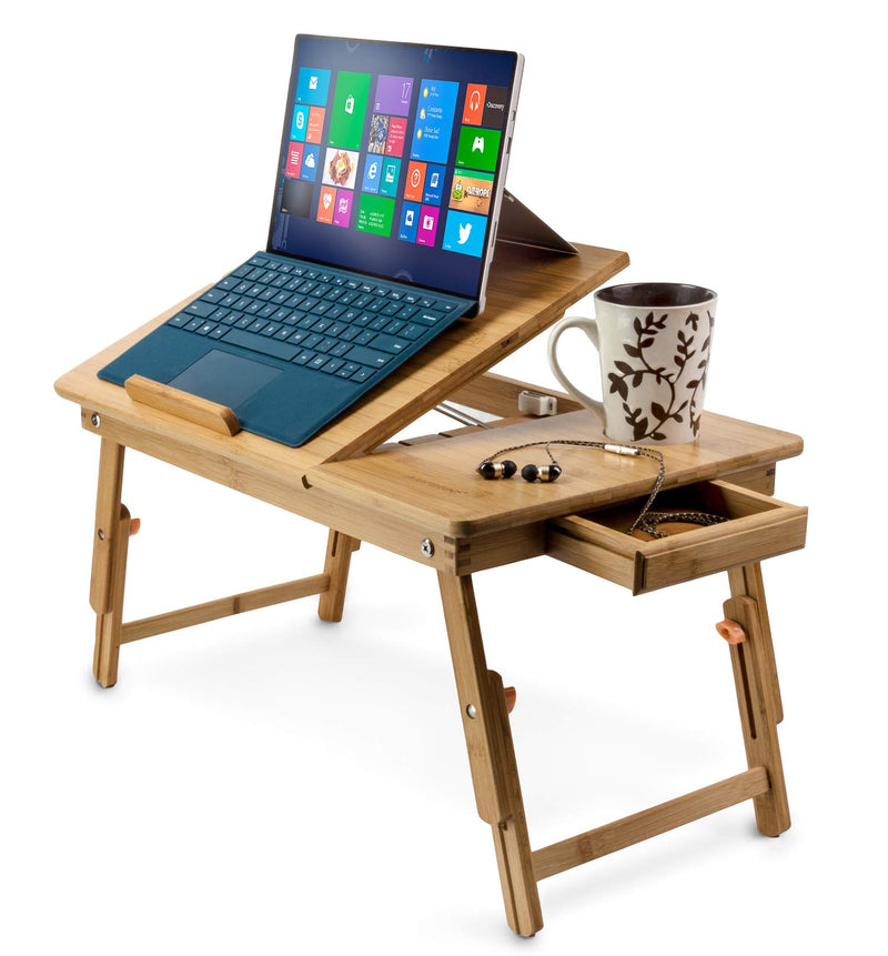 Prosumers Choice Adjustable Laptop Stand - Natural Bamboo - up to 15 inches