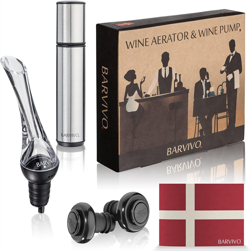 Wine Preservation Kit - Extremely easy to use wine bottle stoppers and vacuum wine