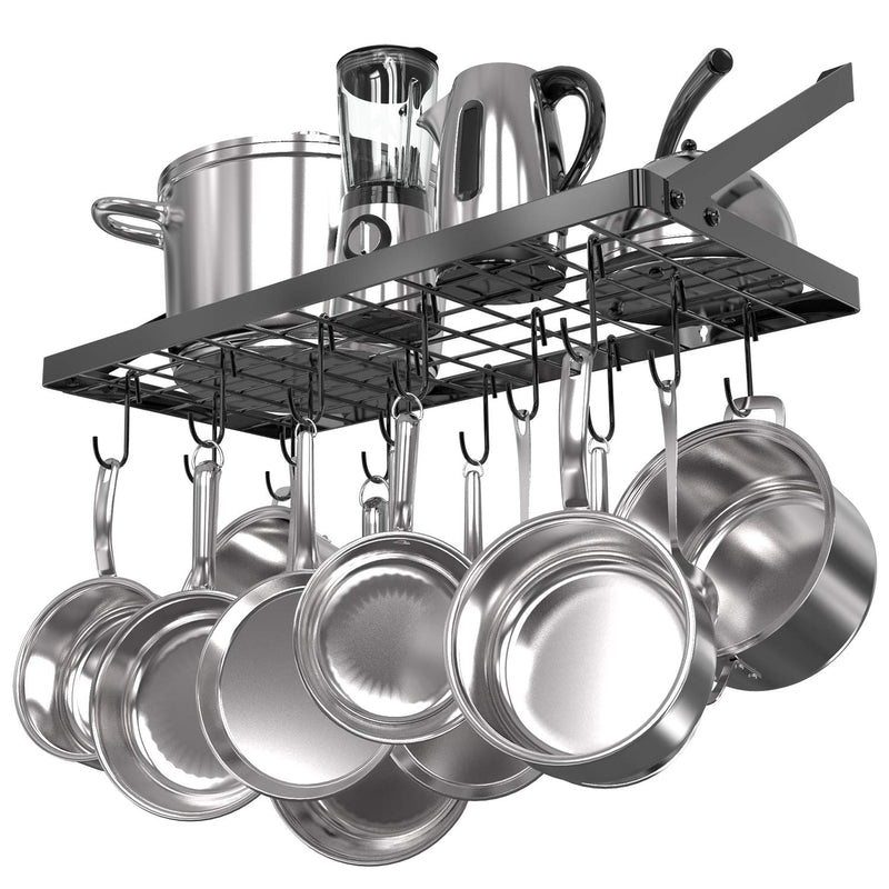 Hanging Pot Rack, Wall Mounted Pot and Pan Holder, 293 x 13 Inch for Kitchen