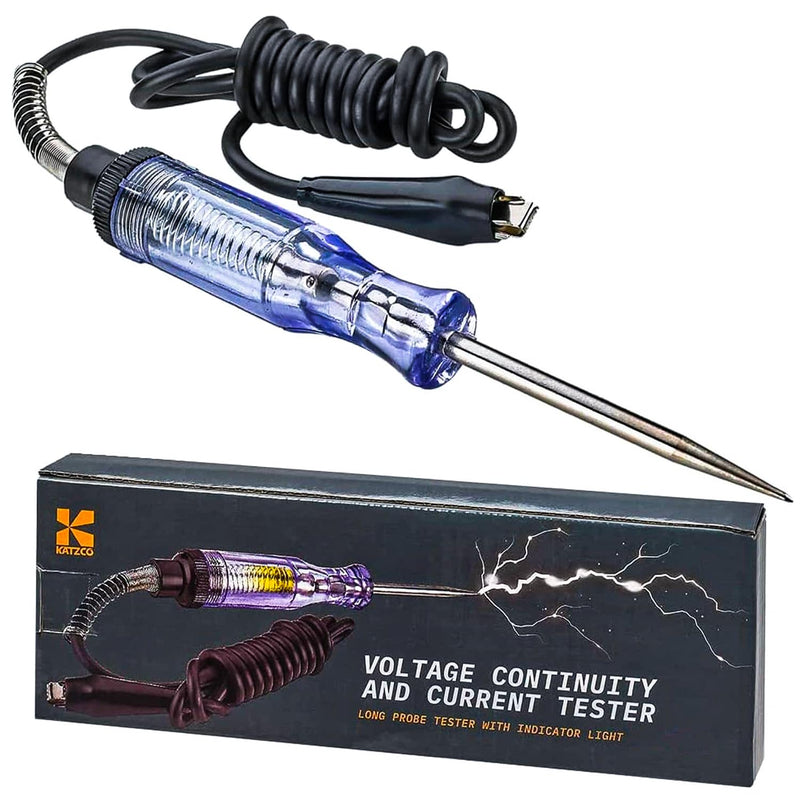 Voltage Continuity and Current Tester - 6-12V DC - 24V AC - Heavy Duty - 54 Inch