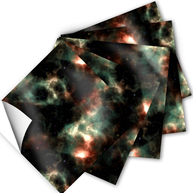 Make vinyl squares – 12 x 12 inch sheets of galaxy space patterns for framing