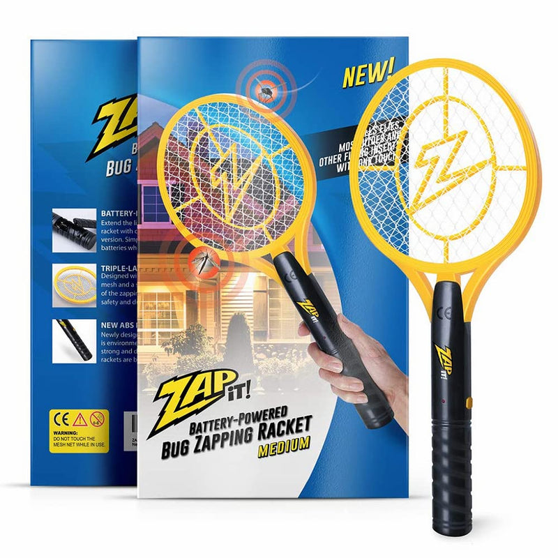 Zap It Pack of Two Electronic Fly Swatters Rechargeable via USB