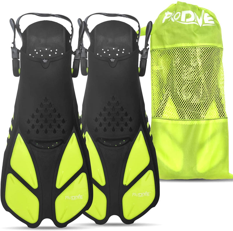 Snorkel diving fins, adjustable open heel swimming fins, short blade snorkeling