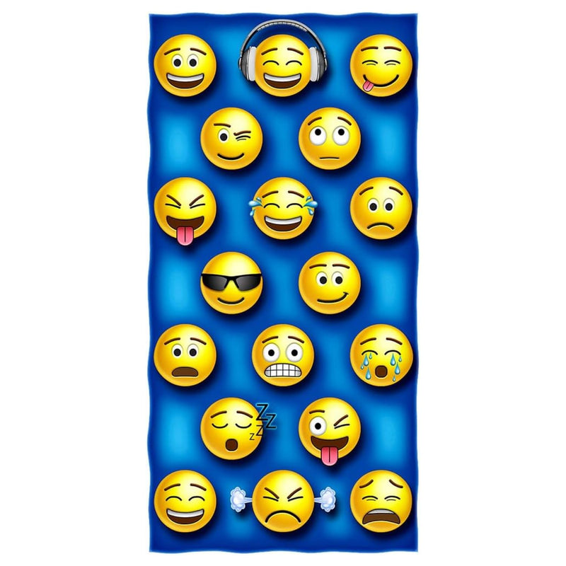 Emoji Beach Towel for Teens Girls Boys Kids Emoji Bath Towel Print 30"