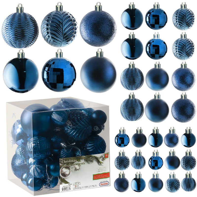 Champagne Christmas Ball Ornaments for Christmas Decoration 36 Pieces