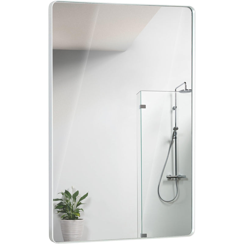 24"X36" Metal Gold Frame Bathroom Mirror Brushed Rectangular Rounded