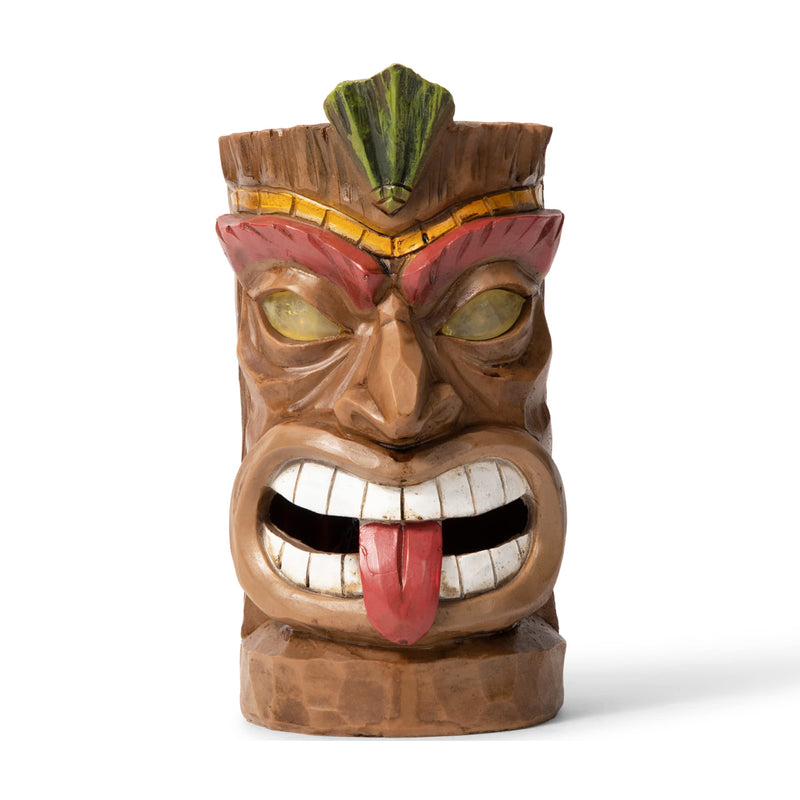 Tiki Head Solar Light for Home Decoration and Outdoor Decoration Cocktail Tiki Solar