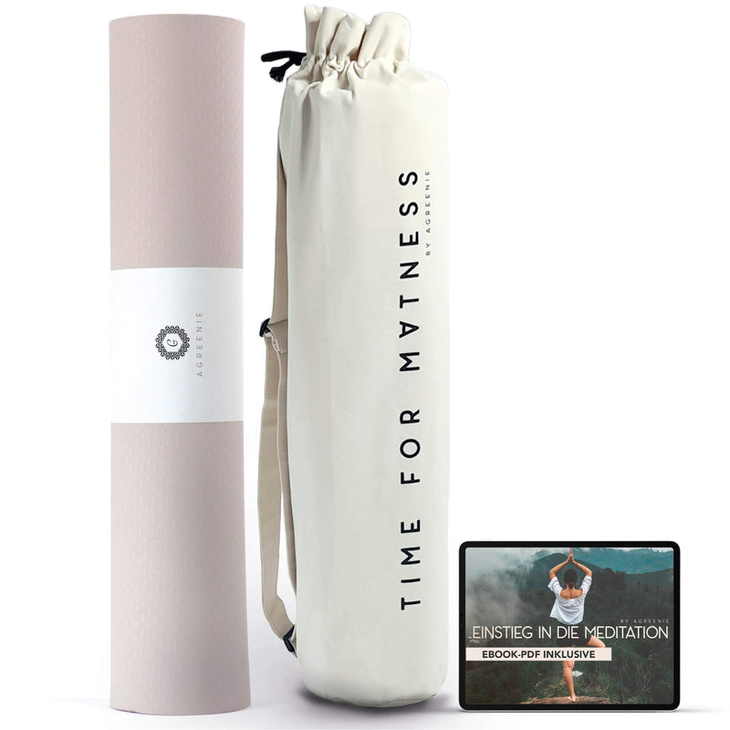 Yoga mat non-slip pollutant-free 6mm Ocean Graphite / 183x68cm yoga mat