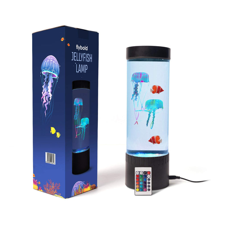 Lava lamp LED with 20 color changing lights, 2 clown fish, 2 jellyfish lamps with remote control