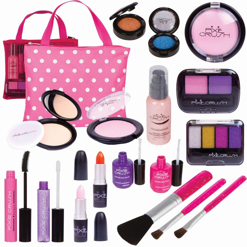 Wonder Products Pretend Little Girl Play Makeup Deluxe 16 Piece Set