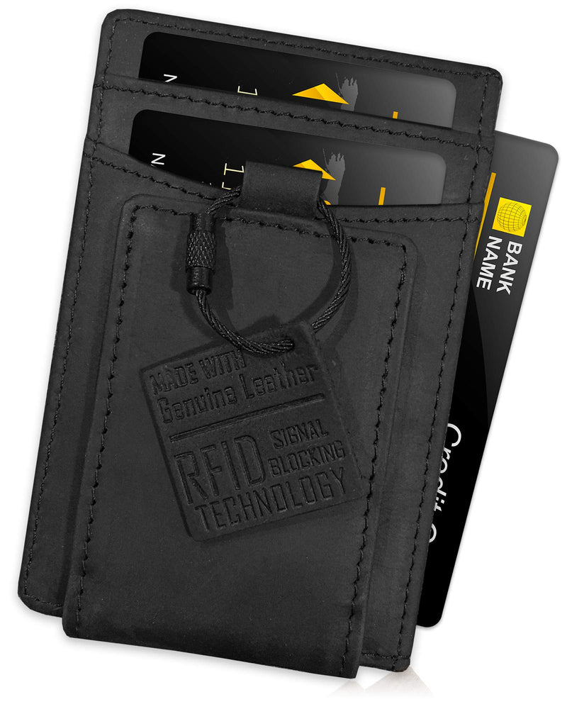 Minimalist Wallet for Men - Slim wallet with card holder and strong magnetic closure