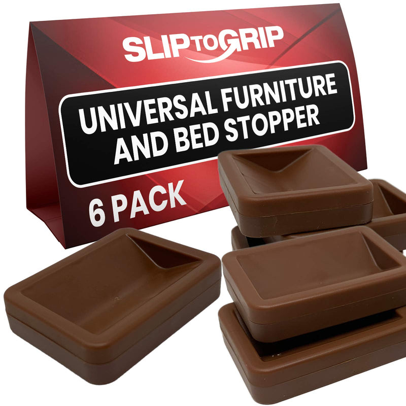 Bed and Furniture Stoppers - Non-slip rubber base protects the floor, suitable for all